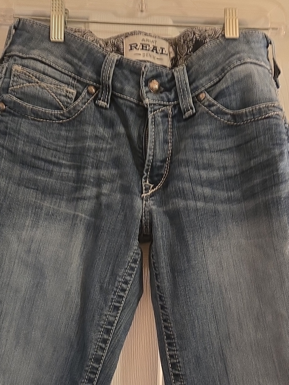 Ariat Women's Medium Light Blue Straight Leg Jeans Size 27 Regular